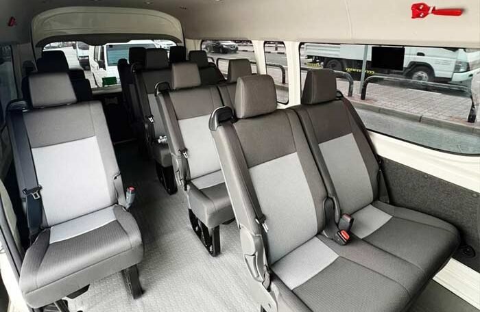 Toyota hiace car hire with driver in dubai