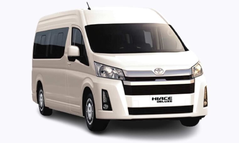 Toyota hiace hire with driver in dubai