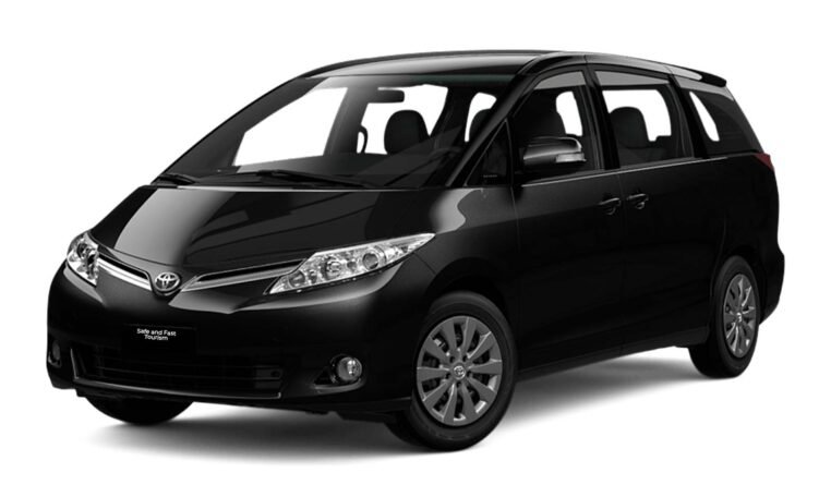 toyota previa car hire with driver in dubai