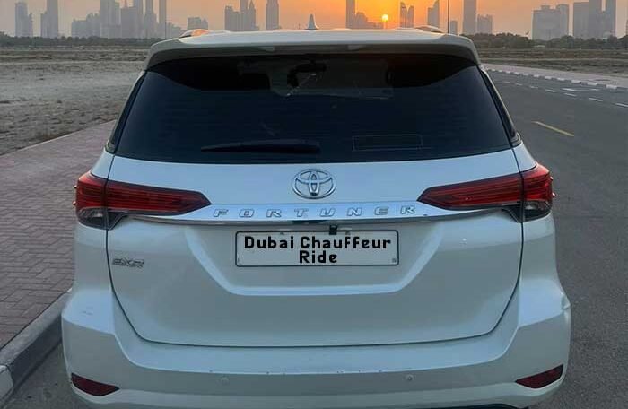 toyota fortuner hire with driver in dubai