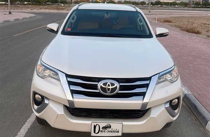 toyota fortuner hire with driver in dubai